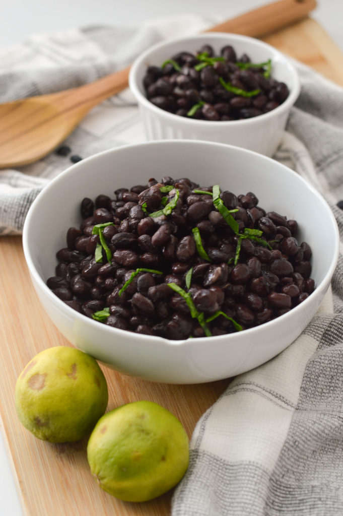 Instant Pot Beans (black beans & garbanzo beans) - Emily Rix